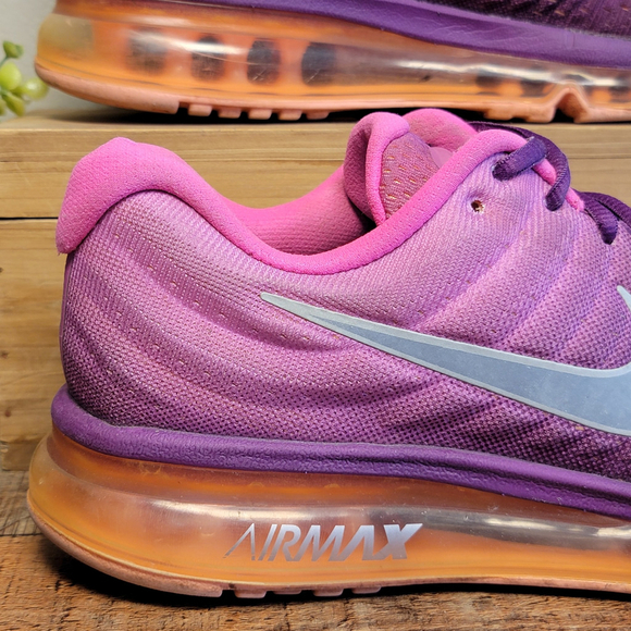 Nike Air Max 2017 Running Athletic Shoes Sneakers Pink Bright Purple Mesh 9.5 - Picture 3 of 14